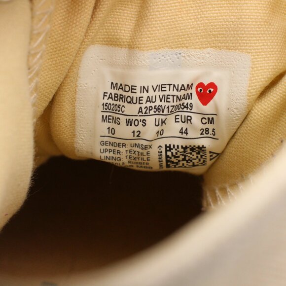 Converse Cream and Red High-Top Sneakers - Picture 3 of 9